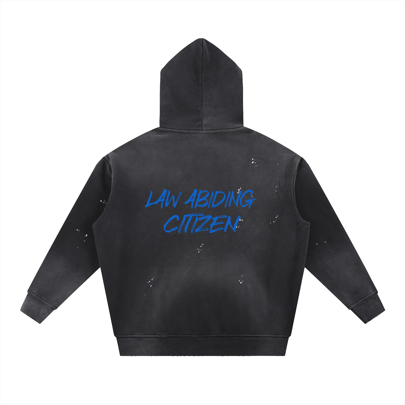 Vintage Washed Frayed Fleece Hoodie