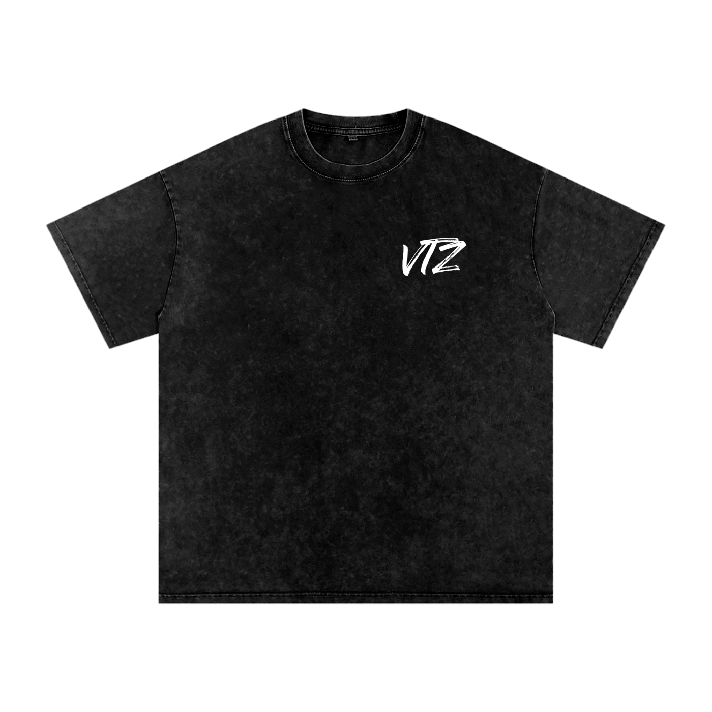 black Vtz washed tee